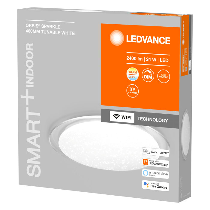 Ledvance SMART+ Orbis Sparkle taklampe Ø46 cm